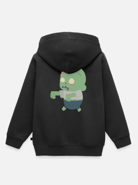 Zombie - Kinder Premium Organic Hoodie - Schwarz