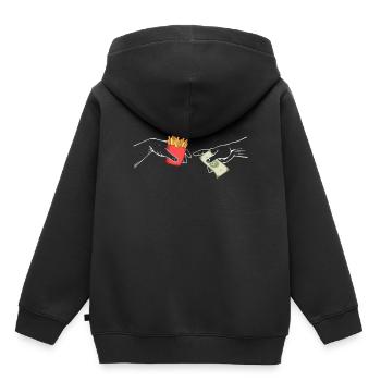 Destroying adipose Adam Michelangelo's hand - Kids Premium Organic Hoodie - black - Back - AI Model Kid Male (0cm)