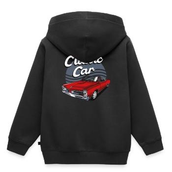Classic Car - Kinder Premium Organic Hoodie - Schwarz - Hinten - AI Model Kid Male (0cm)
