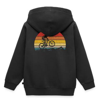 Biking Cycling Biker Poison - Sweat Premium à capuche enfant bio - noir - Dos - AI Model Kid Male (0cm)