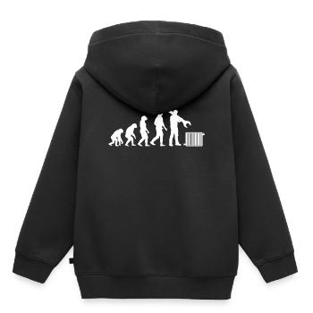 Heating installer Heating installation Heating installer - Kids Premium Organic Hoodie - black - Back - AI Model Kid Male (0cm)