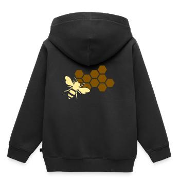 beekeeper - Kids Premium Organic Hoodie - black - Back - AI Model Kid Male (0cm)