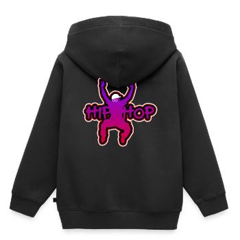 Hip Hop Hip Hop Clothing Hip Hop Party - Kids Premium Organic Hoodie - black - Back - AI Model Kid Male (0cm)