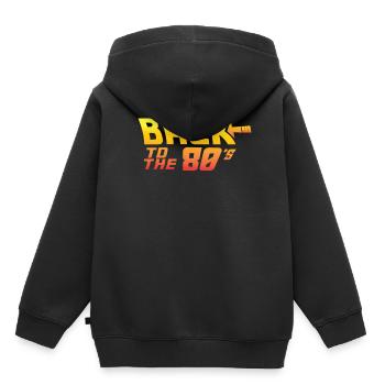 80er Jahre 80er Jahre Kostüm 80er Party 80er Hits - Kinder Premium Organic Hoodie - Schwarz - Hinten - AI Model Kid Male (0cm)