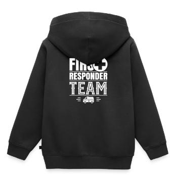 Ersthelfer Team Notfallhelfer Erstversorger Job - Kinder Premium Organic Hoodie - Schwarz - Hinten - AI Model Kid Male (0cm)