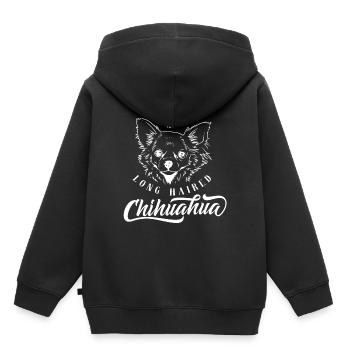 Chihuahua - Sweat Premium à capuche enfant bio - noir - Dos - AI Model Kid Male (0cm)