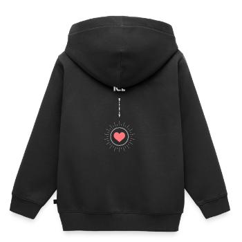 Schwangerschaft Geschenke - Kinder Premium Organic Hoodie - Schwarz - Hinten - AI Model Kid Male (0cm)