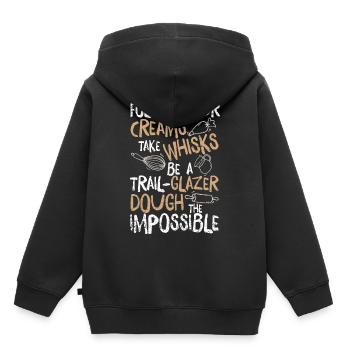 Cuisine Cuisine Cuisine Cadeaux Cuisines - Sweat Premium à capuche enfant bio - noir - Dos - AI Model Kid Male (0cm)