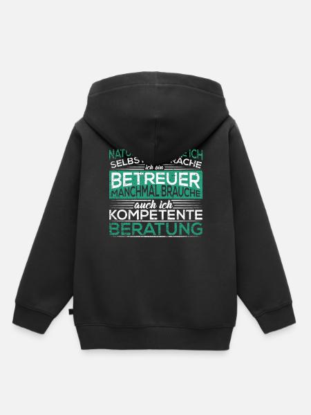 Betreuer - Kinder Premium Organic Hoodie - Schwarz