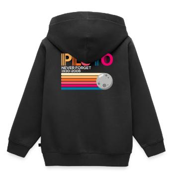 Pluto Never Forget - Kids Premium Organic Hoodie - black - Back - AI Model Kid Male (0cm)