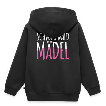 Schwarzwald - Kinder Premium Organic Hoodie - Schwarz - Hinten - AI Model Kid Male (0cm)