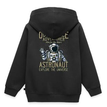 Astronaut Party - astronauts - Kids Premium Organic Hoodie - black - Back - AI Model Kid Male (0cm)