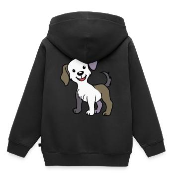 dog dog dog owner pets mutt shelter - Kids Premium Organic Hoodie - black - Back - AI Model Kid Male (0cm)