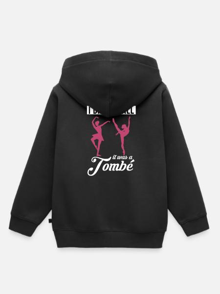 Ballett - Kinder Premium Organic Hoodie - Schwarz
