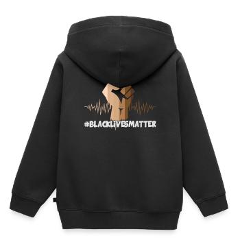 Black Lives Matter - Kinder Premium Organic Hoodie - Schwarz - Hinten - AI Model Kid Male (0cm)