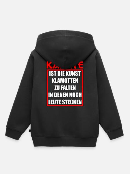 Karate Karateka Karatekämpfer Geschenk - Kinder Premium Organic Hoodie - Schwarz