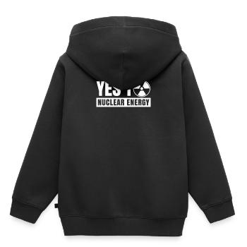Ja zu Atomkraft Kernkraft Nuklear Atom - Kinder Premium Organic Hoodie - Schwarz - Hinten - AI Model Kid Male (0cm)