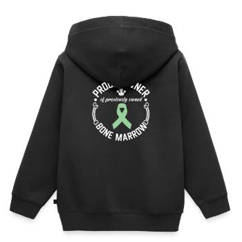 Bone marrow - Kids Premium Organic Hoodie - black - Back - AI Model Kid Male (0cm)