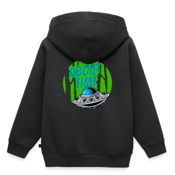 Alien - Sweat Premium à capuche enfant bio - noir - Dos - AI Model Kid Male (0cm)