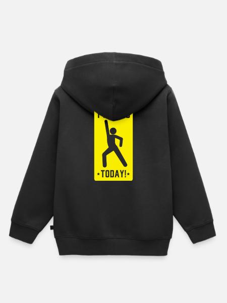 Ich Kacke Heute! - Kinder Premium Organic Hoodie - Schwarz