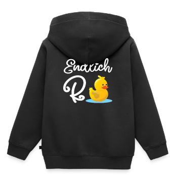 Endlich Rentnerin - Endlich Rente Ente - Kinder Premium Organic Hoodie - Schwarz - Hinten - AI Model Kid Male (0cm)
