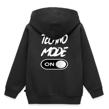Techno Mode On - Techno Techno Music Techno - Kids Premium Organic Hoodie - black - Back - AI Model Kid Male (0cm)