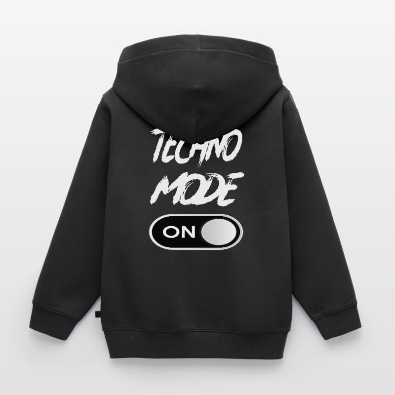 Techno Mode On - Techno Techno Musik Techno Kinder Premium Organic Hoodie