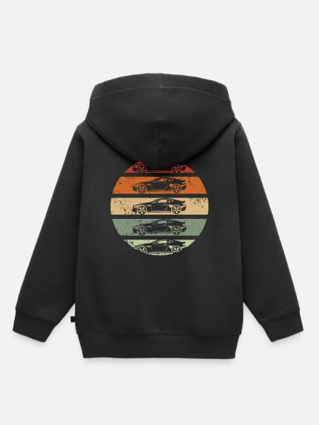 Motorsport - Hoodie Premium barn ekologisk - svart