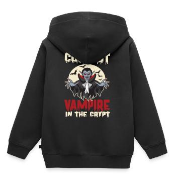 Coolest Vampire in the Crypt - Sweat Premium à capuche enfant bio - noir - Dos - AI Model Kid Male (0cm)