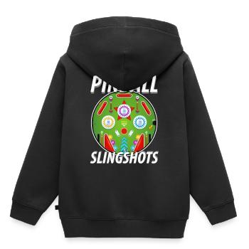 Pinball pinball machine - Kids Premium Organic Hoodie - black - Back - AI Model Kid Male (0cm)