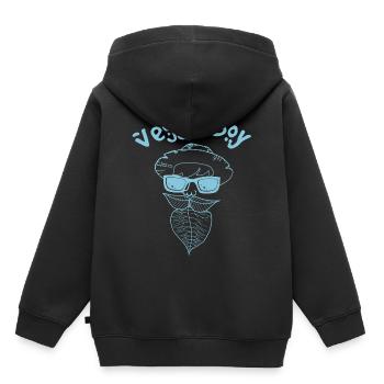 Veggie - Kinder Premium Organic Hoodie - Schwarz - Hinten - AI Model Kid Male (0cm)