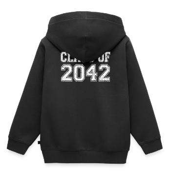 Jahrgang der Abschlussklasse 2042 - Kinder Premium Organic Hoodie - Schwarz - Hinten - AI Model Kid Male (0cm)