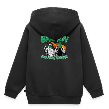 Bremen und nicht anders UPDATE - Kinder Premium Organic Hoodie - Schwarz - Hinten - AI Model Kid Male (0cm)