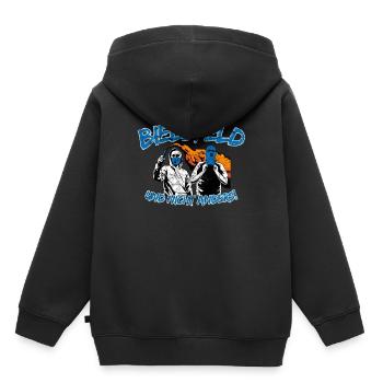 Bielefeld und nicht anders UPDATE - Kinder Premium Organic Hoodie - Schwarz - Hinten - AI Model Kid Male (0cm)