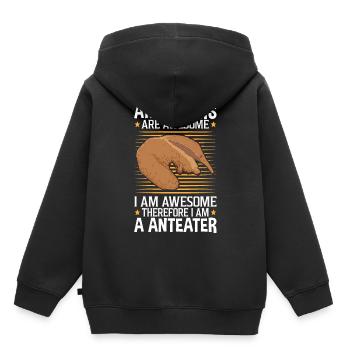 Anteaters are fantastic anteaters - Kids Premium Organic Hoodie - black - Back - AI Model Kid Male (0cm)