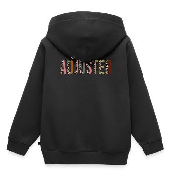 Cadeau drôle d'expert en sinistres à imprimé léopard - Sweat Premium à capuche enfant bio - noir - Dos - AI Model Kid Male (0cm)