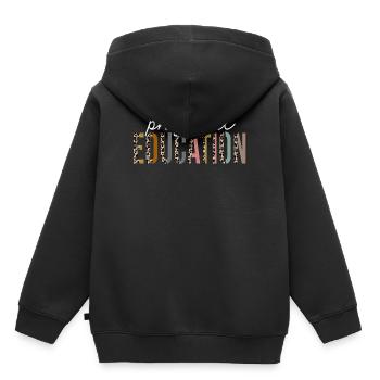 Physical Education Leopard Print Funny Gift - Kids Premium Organic Hoodie - black - Back - AI Model Kid Male (0cm)