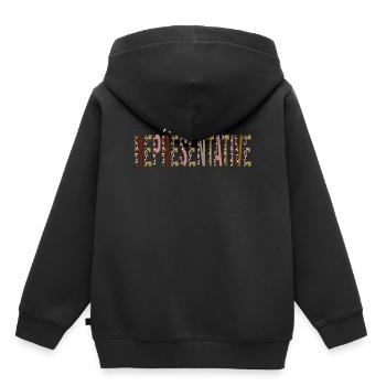 Sales Representative Leopard Print Funny Gift - Kids Premium Organic Hoodie - black - Back - AI Model Kid Male (0cm)