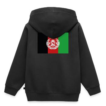Afghanistan Flag Afghanistan Country Pride Vintage - Kids Premium Organic Hoodie - black - Back - AI Model Kid Male (0cm)