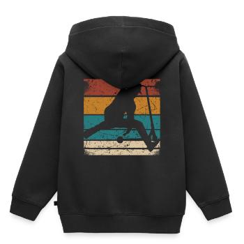 Stunt Scooter Kinder Stuntscooter Teenager Roller - Kinder Premium Organic Hoodie - Schwarz - Hinten - AI Model Kid Male (0cm)