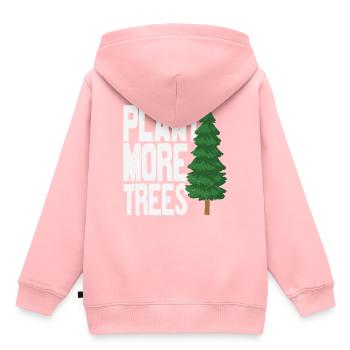 Plant More Trees Tree Protection - Kids Premium Organic Hoodie - rose - Back - AI Model Kid Female (0cm)