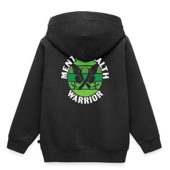 Normalisierung der Therapie Psychische Gesundheit Angelegenheiten - Kinder Premium Organic Hoodie - Schwarz - Hinten - AI Model Kid Male (0cm)
