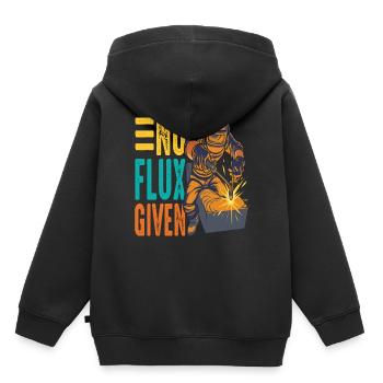 Pas de flux donné rétro de soudage - Sweat Premium à capuche enfant bio - noir - Dos - AI Model Kid Male (0cm)