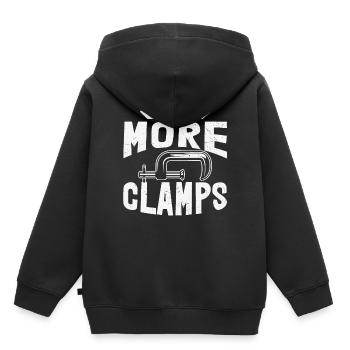 J’ai besoin de plus de pinces - Sweat Premium à capuche enfant bio - noir - Dos - AI Model Kid Male (0cm)