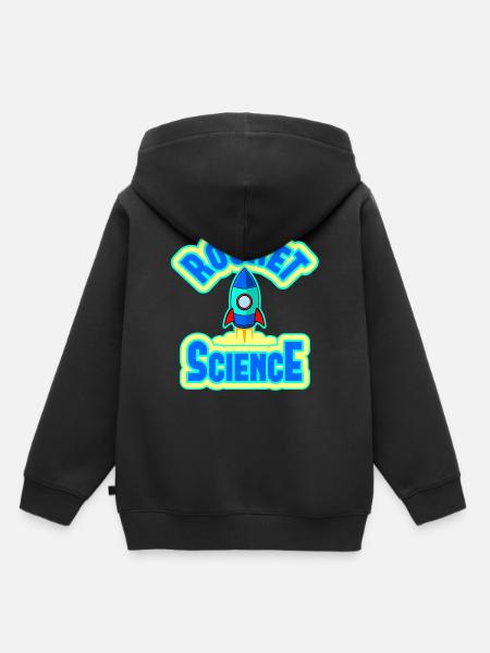 Raketenwissenschaft Rocket Science Kinder - Kinder Premium Organic Hoodie - Schwarz
