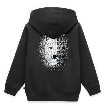 Religious quotation Bible verse - Kids Premium Organic Hoodie - black - Back - AI Model Kid Male (0cm)