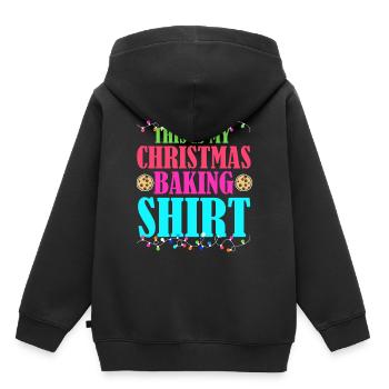 Costume de Noël - Sweat Premium à capuche enfant bio - noir - Dos - AI Model Kid Male (0cm)