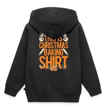 Costume de Noël - Sweat Premium à capuche enfant bio - noir - Dos - AI Model Kid Male (0cm)