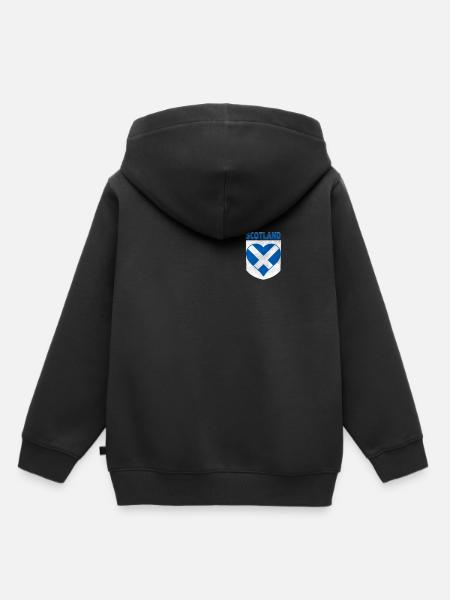 Schottland Flagge Herz Schottisch - Kinder Premium Organic Hoodie - Schwarz