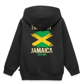 Costume Jamaïque Jamaïque - Sweat Premium à capuche enfant bio - noir - Dos - AI Model Kid Male (0cm)